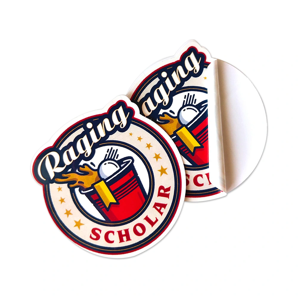 Custom Design Personalized Logo Self Adhesive Waterproof PVC Vinyl Cartoon Die Cut Sticker
