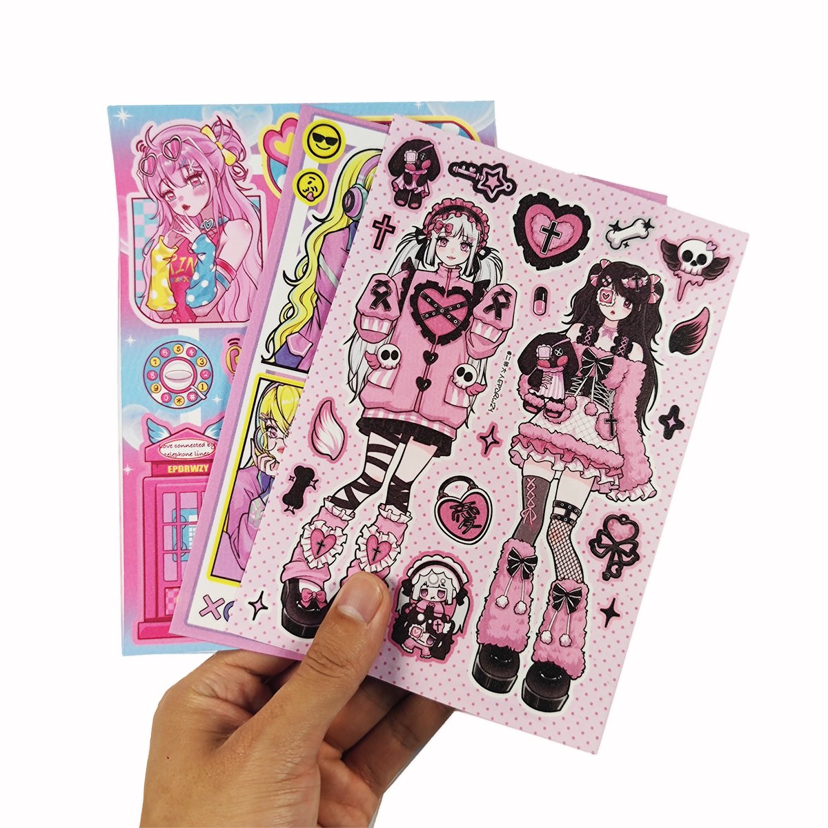 Personalized Kawaii Diary Sticker Custom kiss cut cute Sticker Sheets vinyl Cartoon stickers for Decorative