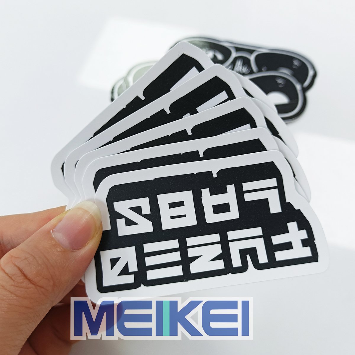 Custom UV Resistant Vinyl PVC Cartoon Die cut Sticker Durable Waterproof Self Adhesive Logo Label Outdoor Decorative Stickers