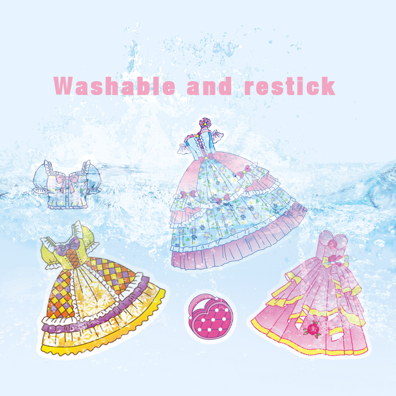 Pink Cute Cartoon Laptop Stickers Waterproof Luggage Reusable Stickers for Teens Girls