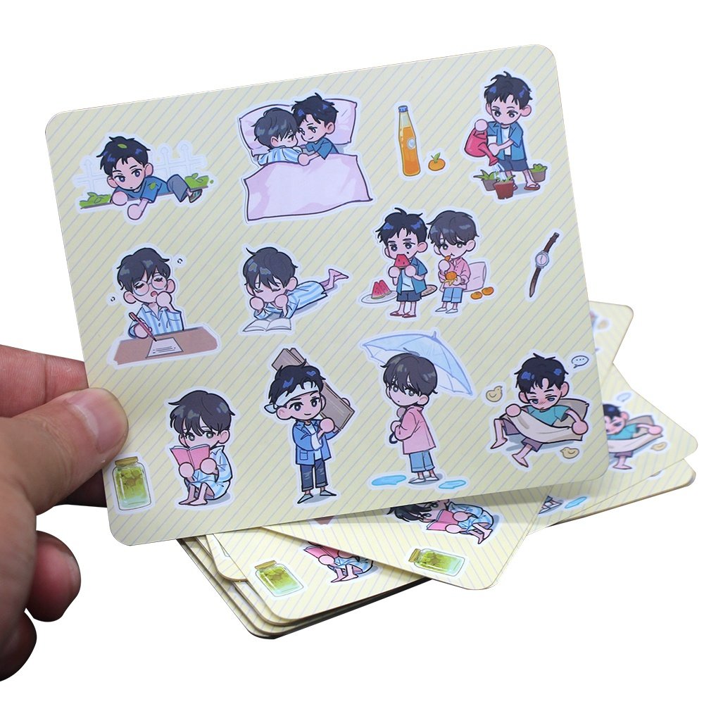 48 Cute Mascot cartoon stickers Hand Tent Anime Kiss Cut Die Cut sticker For Children Table Wall Decor Books And Toys