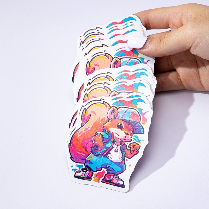 Custom Kiss Cut Pvc Stickers Sheet Adhesive reusable Stickers Cartoon Letters Waterproof Kiss Cut Stickers Sheet