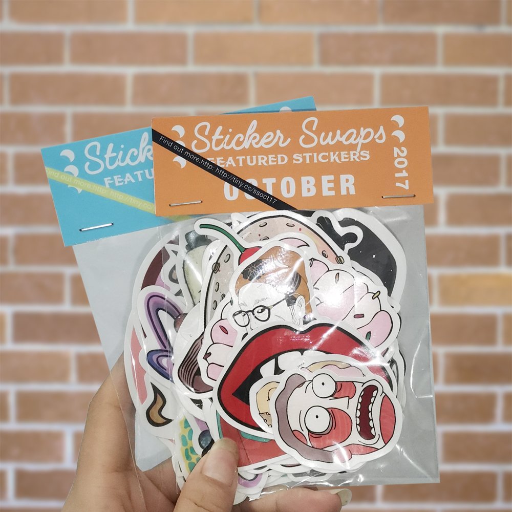 Personalized Custom Logo Vinyl Print And Cut Sticker Pack Set Cartoon PVC Die Cut Stickers