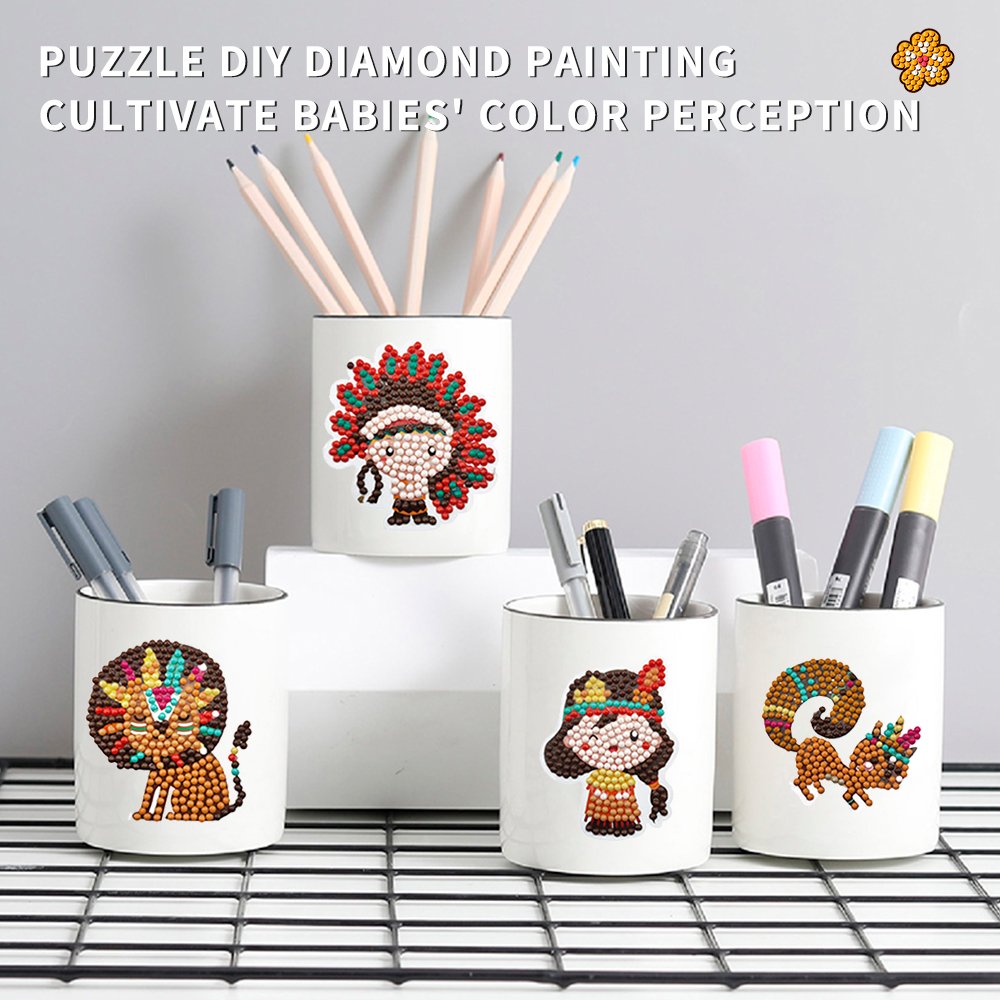 Customizable 3D handmade creative cartoon animal puzzle children's diamond painting with customizable patterns