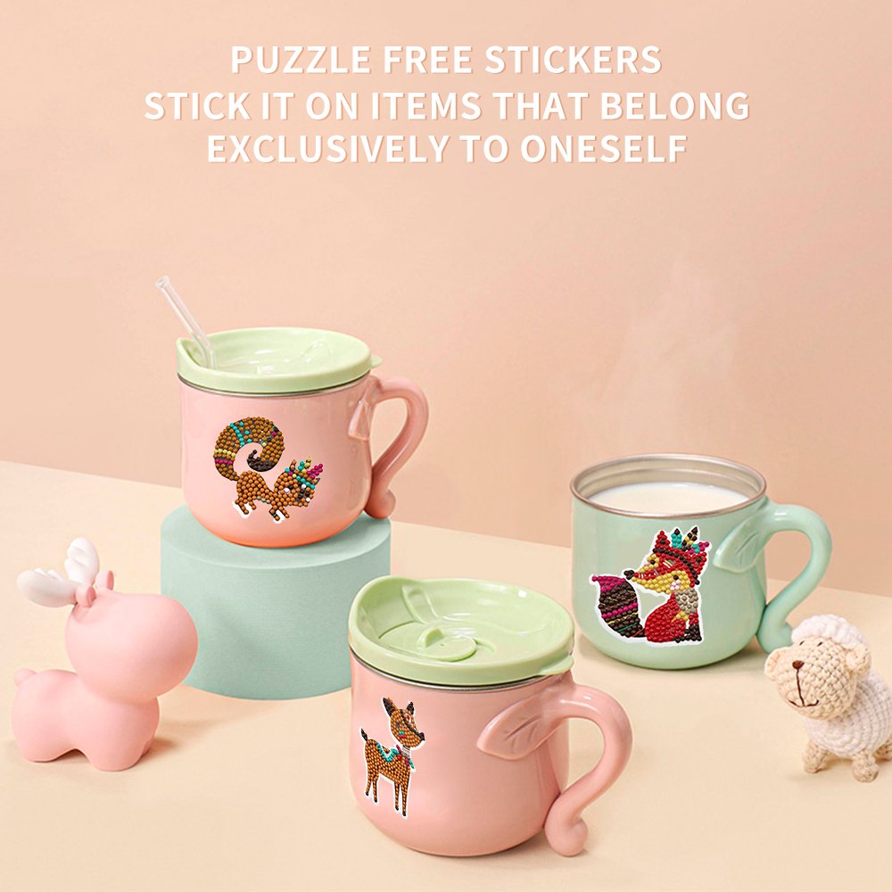 Customizable 3D handmade creative cartoon animal puzzle children's diamond painting with customizable patterns
