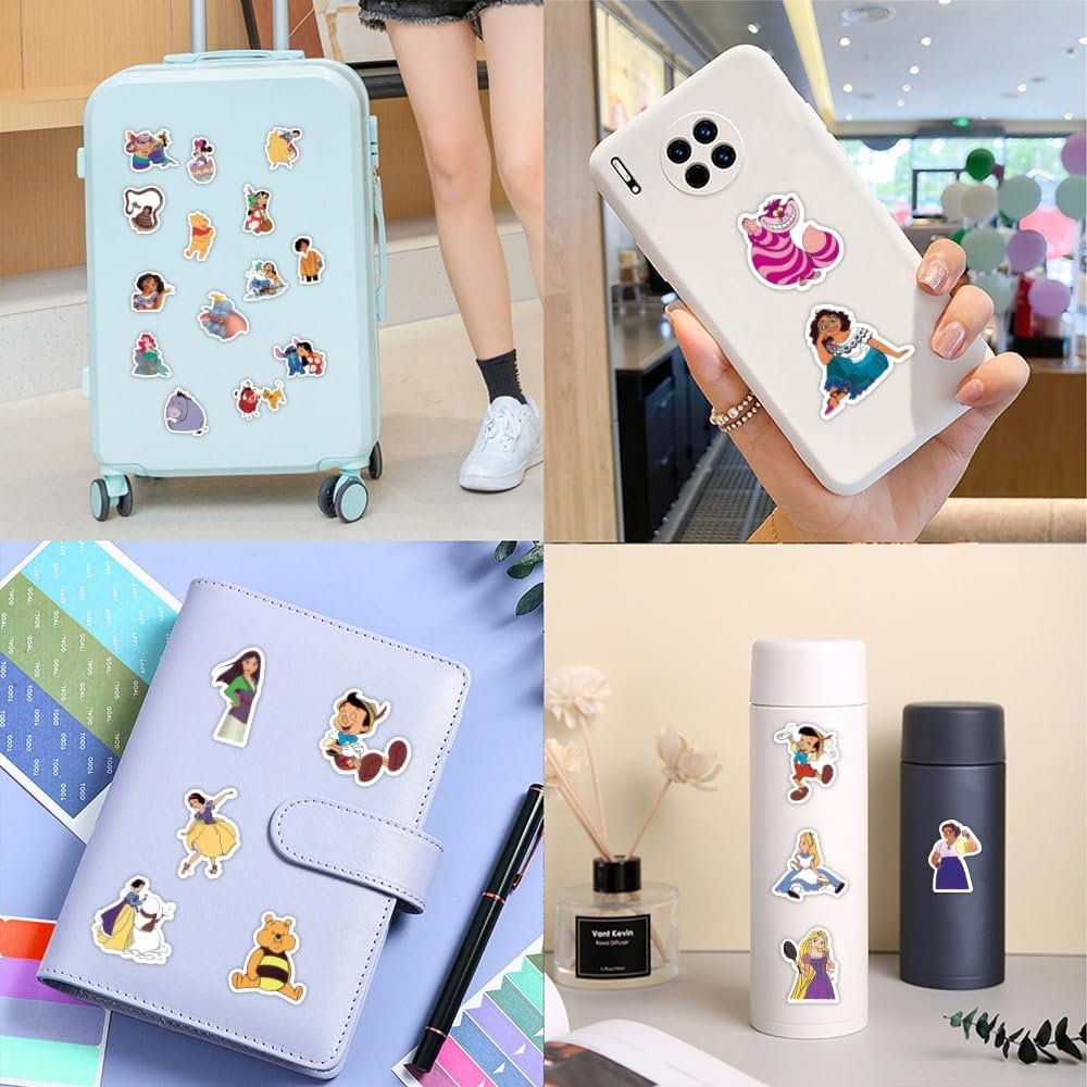 Waterproof holographic cartoon sticker Custom Logo Holographic die-cut Stickers for Kids reflective color laser stickers