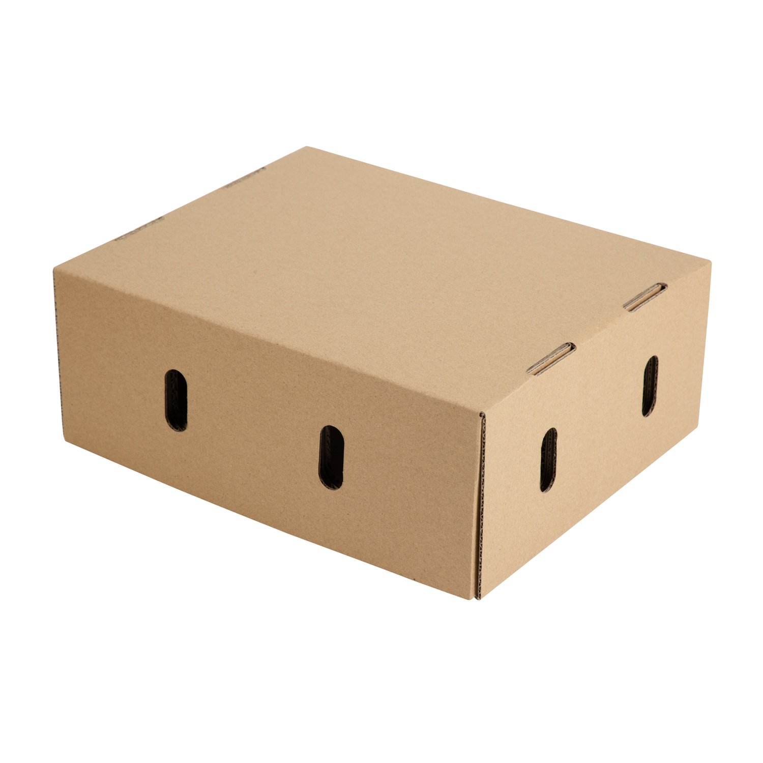 Manufacturer custom recycle corrugated toys packaging craft 5-ply thick hole cardboard lid paper packaging folding cartoon box