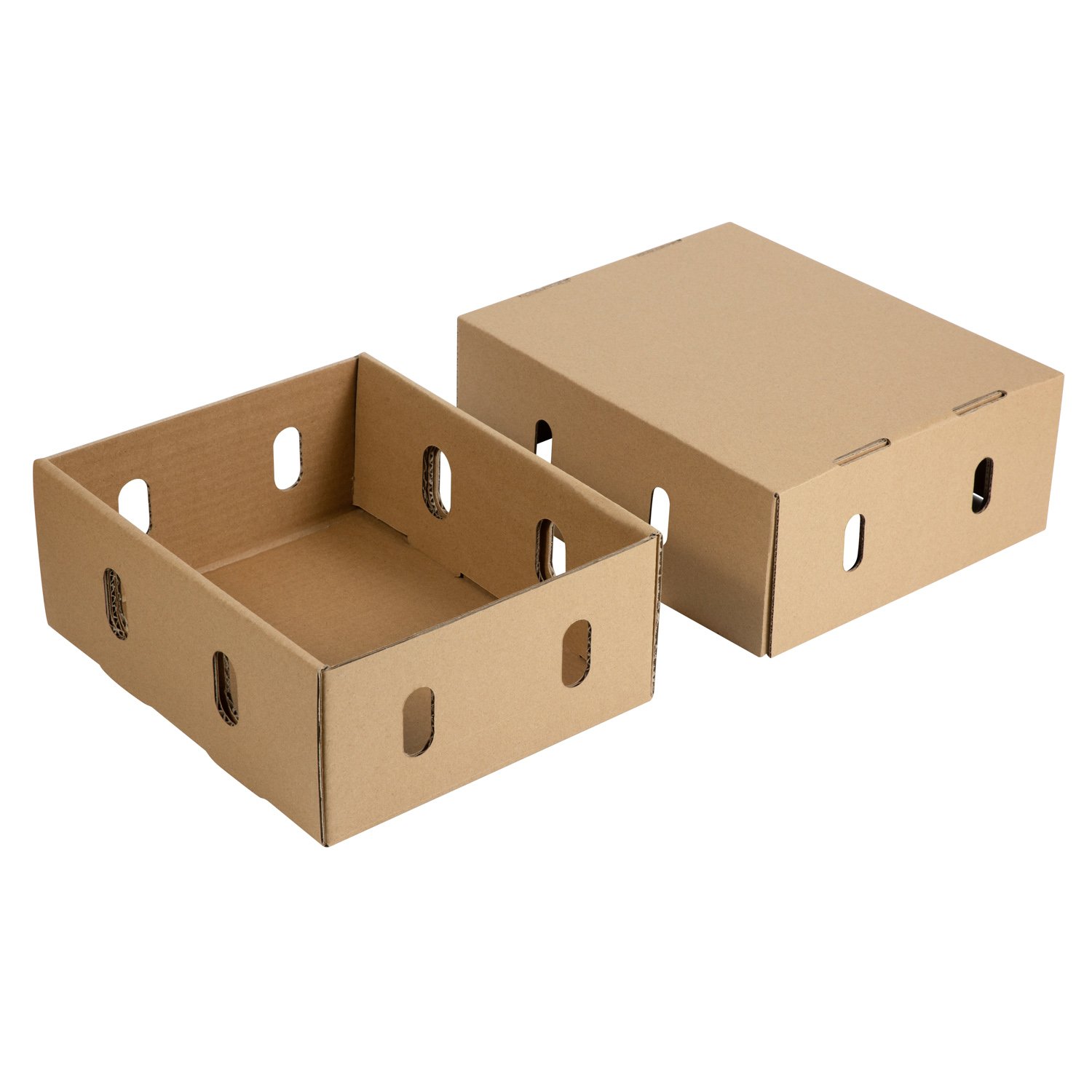 Manufacturer custom recycle corrugated toys packaging craft 5-ply thick hole cardboard lid paper packaging folding cartoon box
