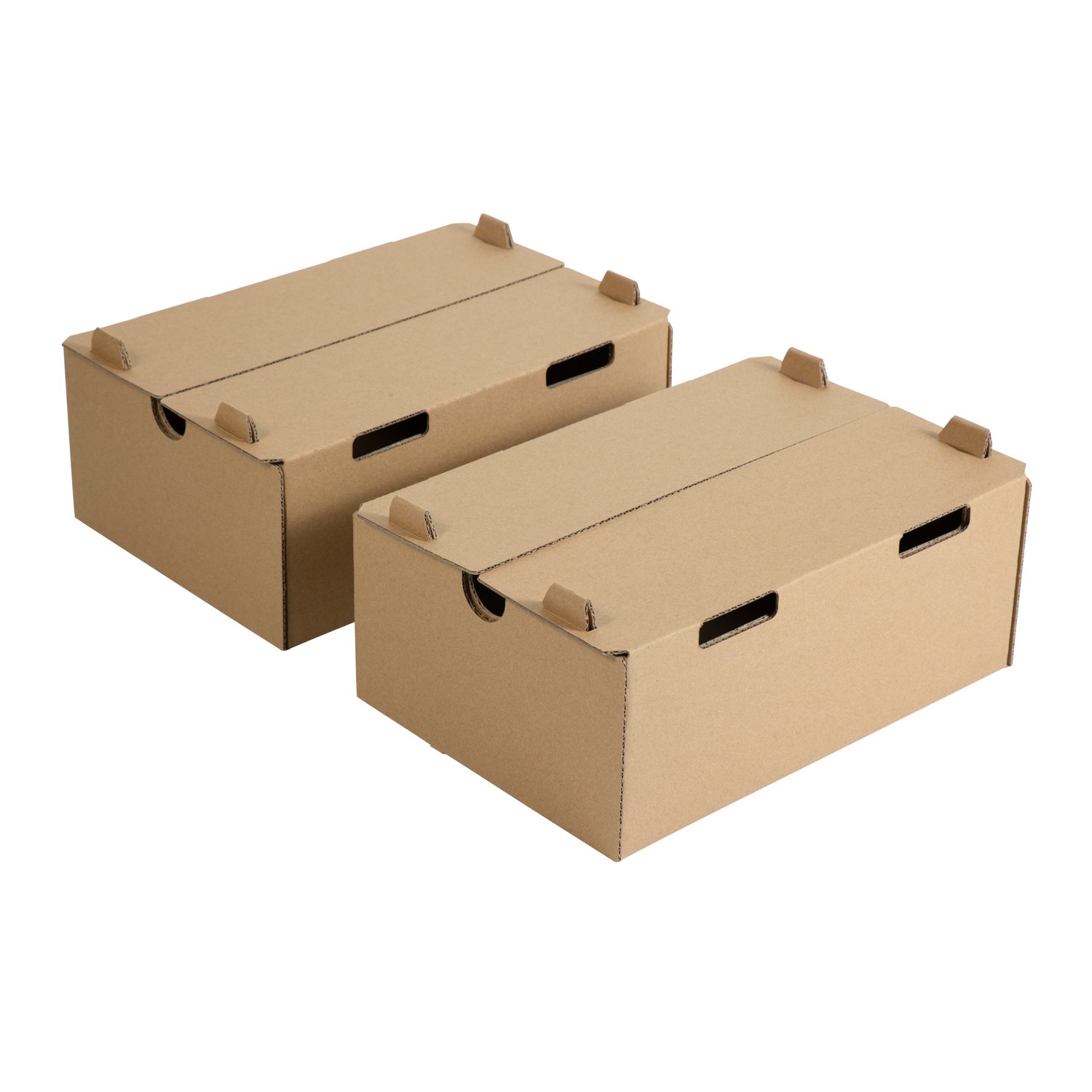 Manufacturer custom recycle corrugated toys packaging craft 5-ply thick hole cardboard lid paper packaging folding cartoon box
