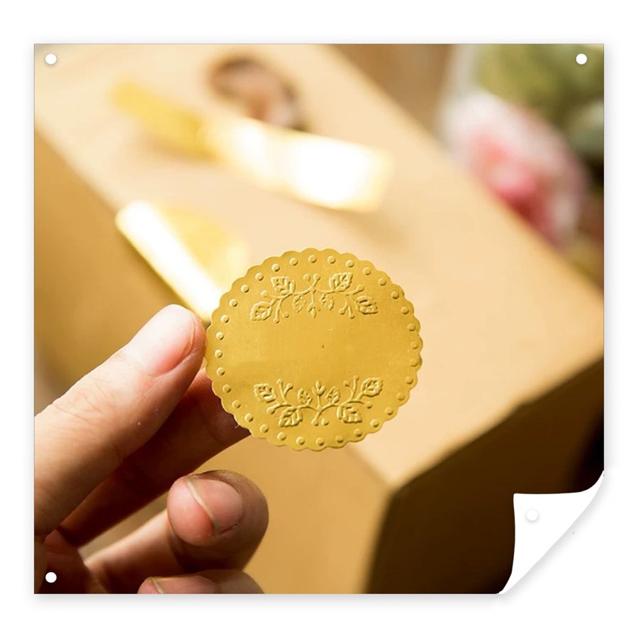 Custom Creative Retro Relief Adhesive Sticker Three-Dimensional Three-Dimensional Gift Packaging Labels Envelope Sealing Paste