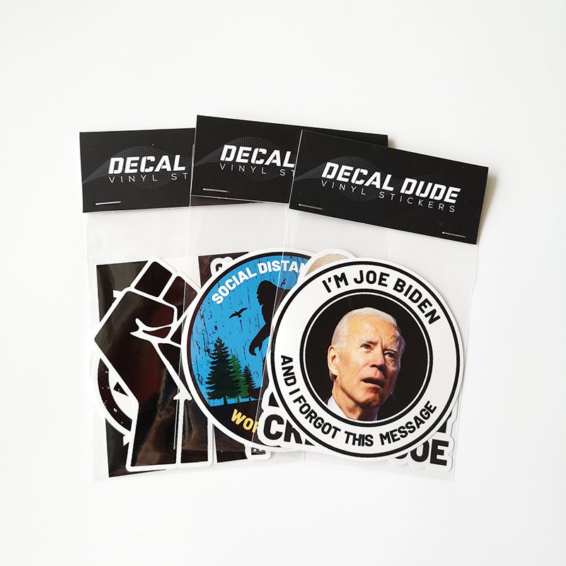 Waterproof Die cut Cartoon Sticker with packaging Adhesive Printable Cartoon Custom Sticker Packs