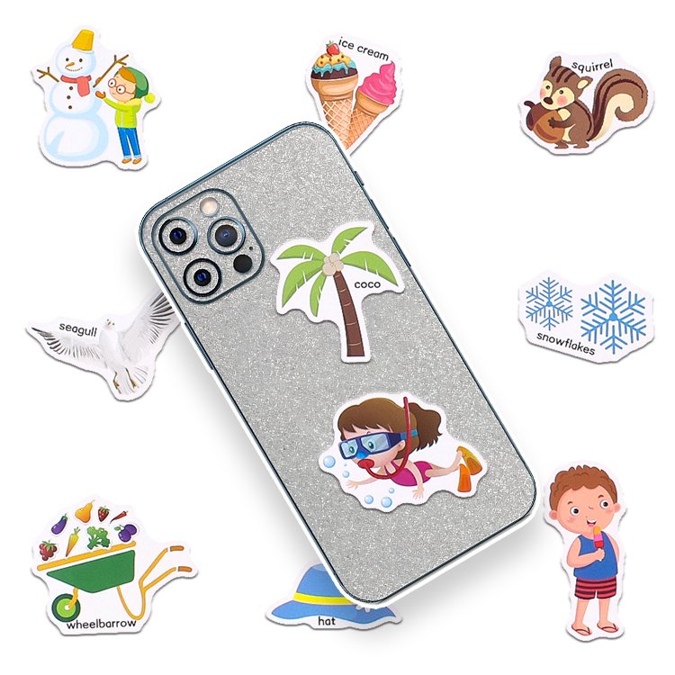 YALONG YLWG10129 Custom Kids Portable Quiet Book Die Cut Stickers Imagination and Creativity Static Sticker Book