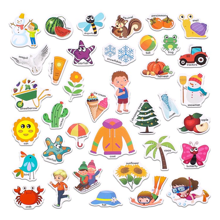 YALONG YLWG10129 Custom Kids Portable Quiet Book Die Cut Stickers Imagination and Creativity Static Sticker Book
