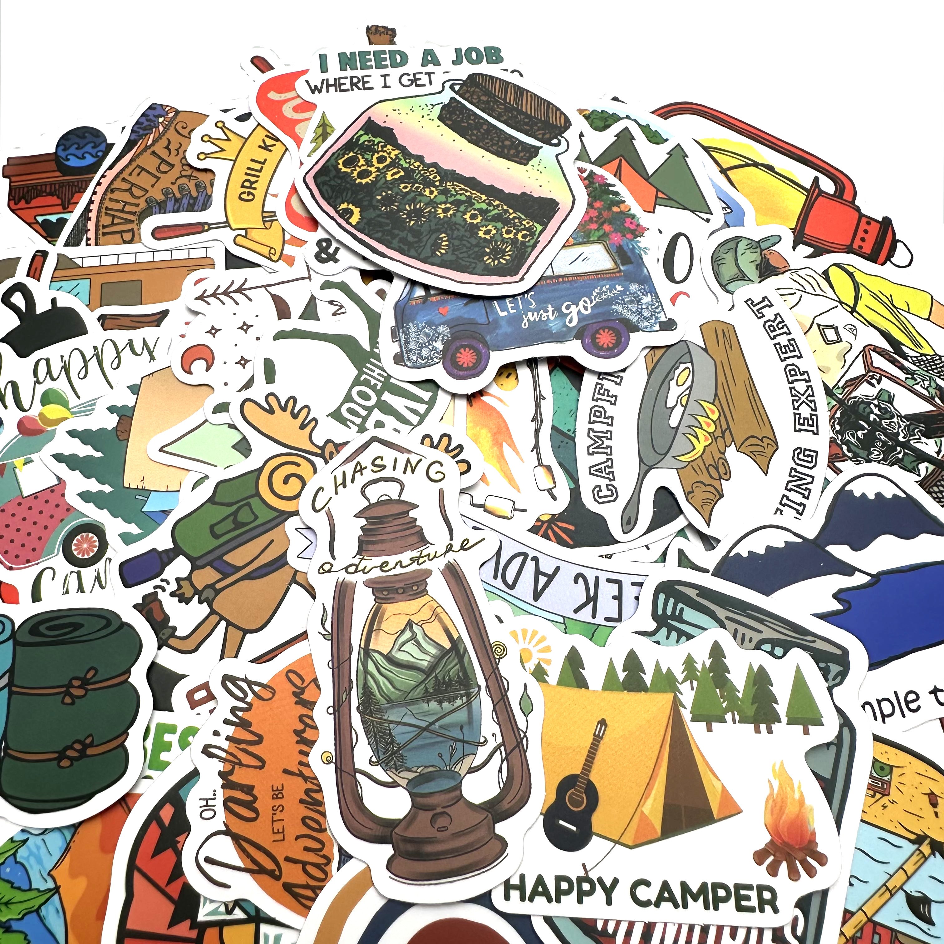 New Style Printed Waterproof Die Cut Adhesive Vinyl PVC Sticker pack logo aesthetic vinyl stickers cute cartoon flash sticker