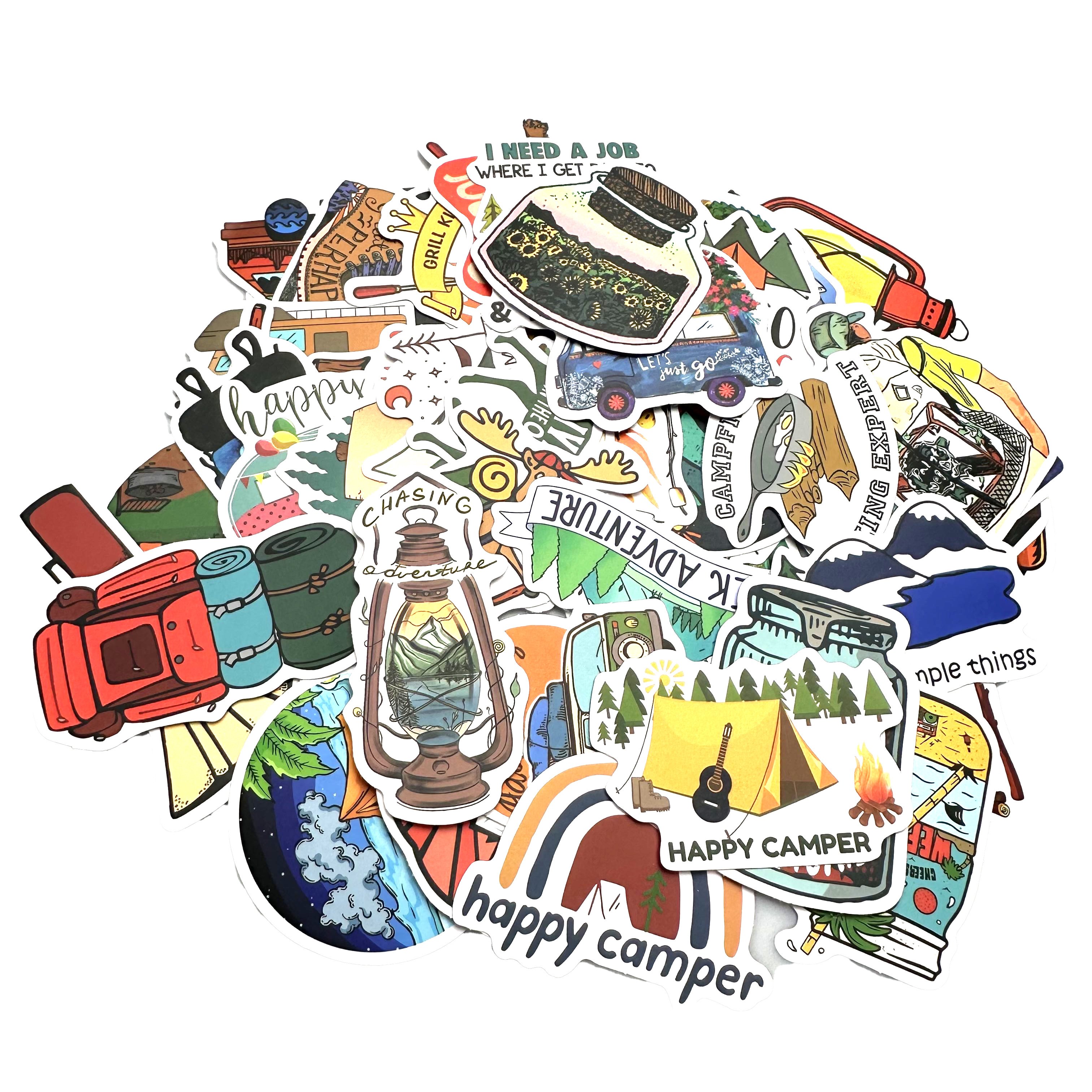 New Style Printed Waterproof Die Cut Adhesive Vinyl PVC Sticker pack logo aesthetic vinyl stickers cute cartoon flash sticker