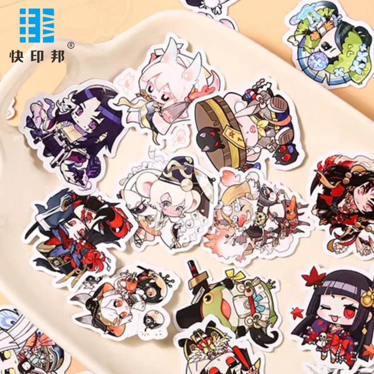 Custom Printing Logo Die Cut Stickers Waterproof Vinyl Pvc Adhesive cartoon Die Cut Sticker