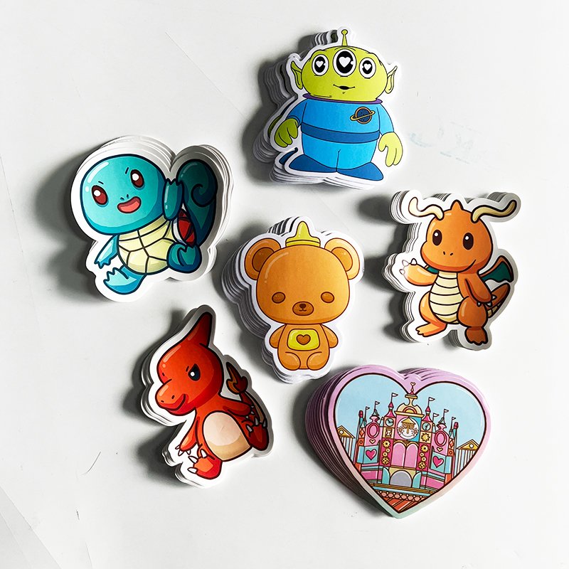 High Quality Labels Stickers Planner Stickers Designer Brands Sticker Designer Brands Ooks Collecting Cartoon Waterproof Accept