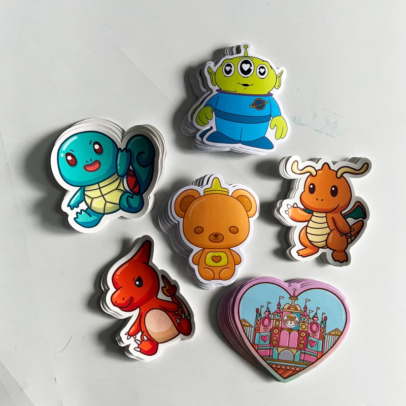 High Quality Labels Stickers Planner Stickers Designer Brands Sticker Designer Brands Ooks Collecting Cartoon Waterproof Accept