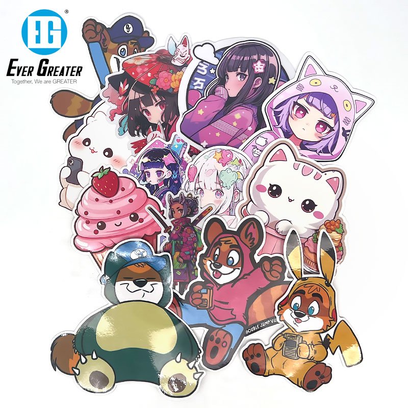Custom sticker design cartoon vinyl sticker decals sticker