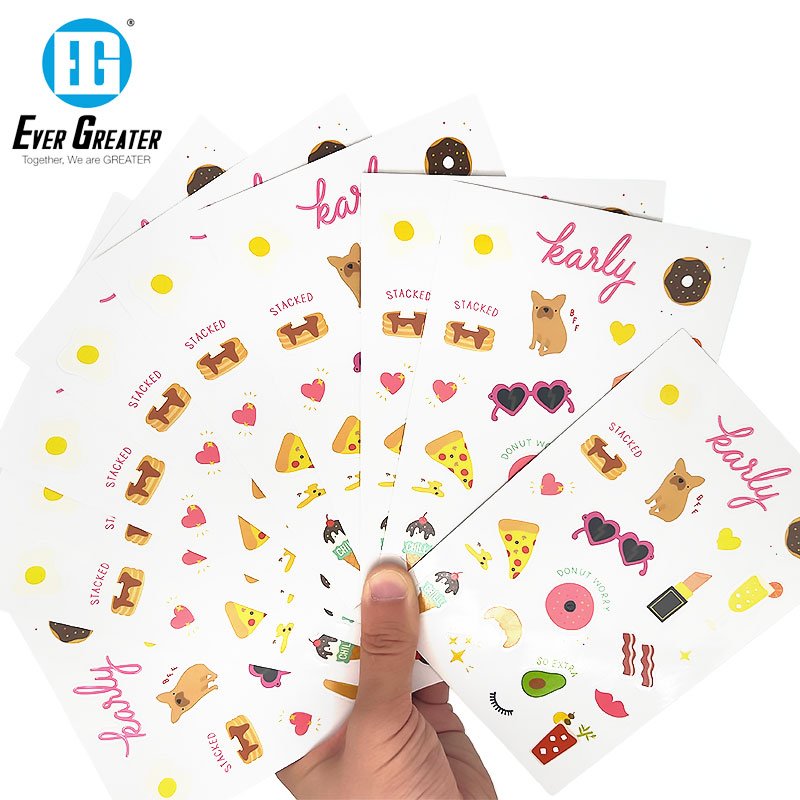 Custom sticker design cartoon vinyl sticker decals sticker