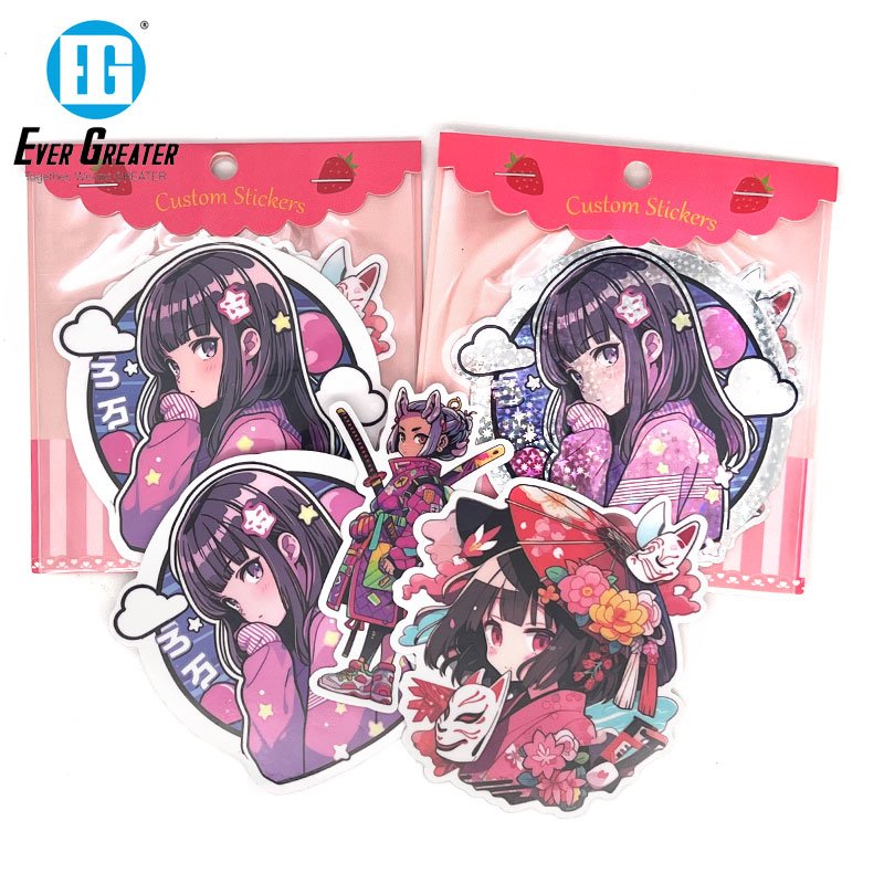 Custom sticker design cartoon vinyl sticker decals sticker
