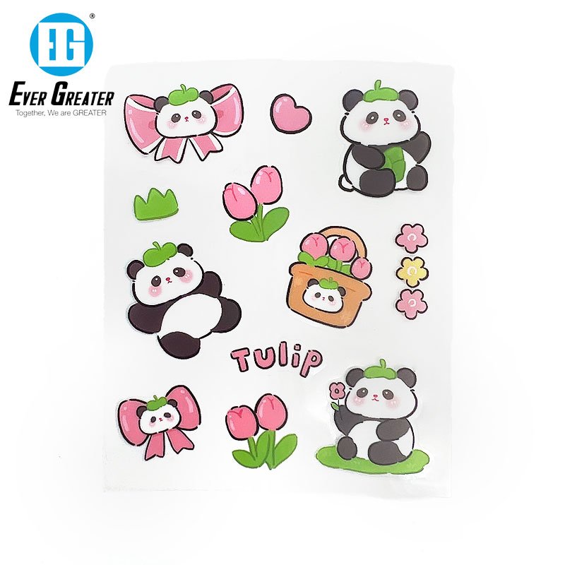 Custom sticker design cartoon vinyl sticker decals sticker