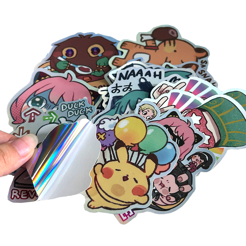 Custom Anime Comic Printing Die Cut Vinyl Stickers Customized Waterproof Cartoon Stickers Manufacturers
