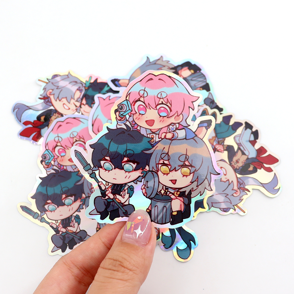 Custom Anime Comic Printing Die Cut Vinyl Stickers Customized Waterproof Cartoon Stickers Manufacturers