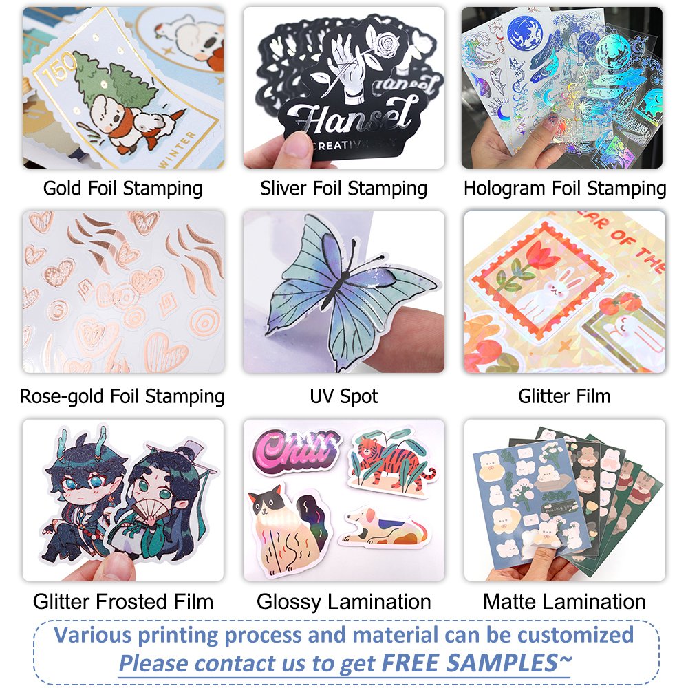 Custom Anime Comic Printing Die Cut Vinyl Stickers Customized Waterproof Cartoon Stickers Manufacturers