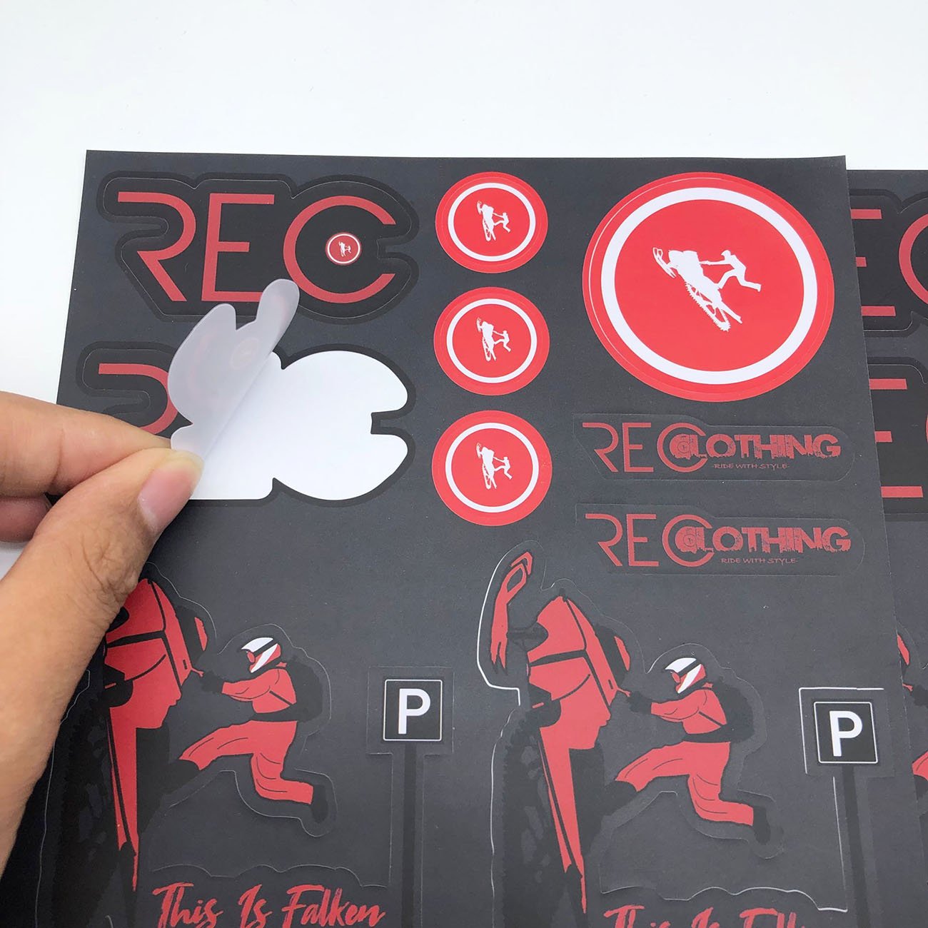 Art Half Custom Package Sticker Paper Matte White Self Adhesive Vinyl Inkjet Removable Sticker Paper Sheet