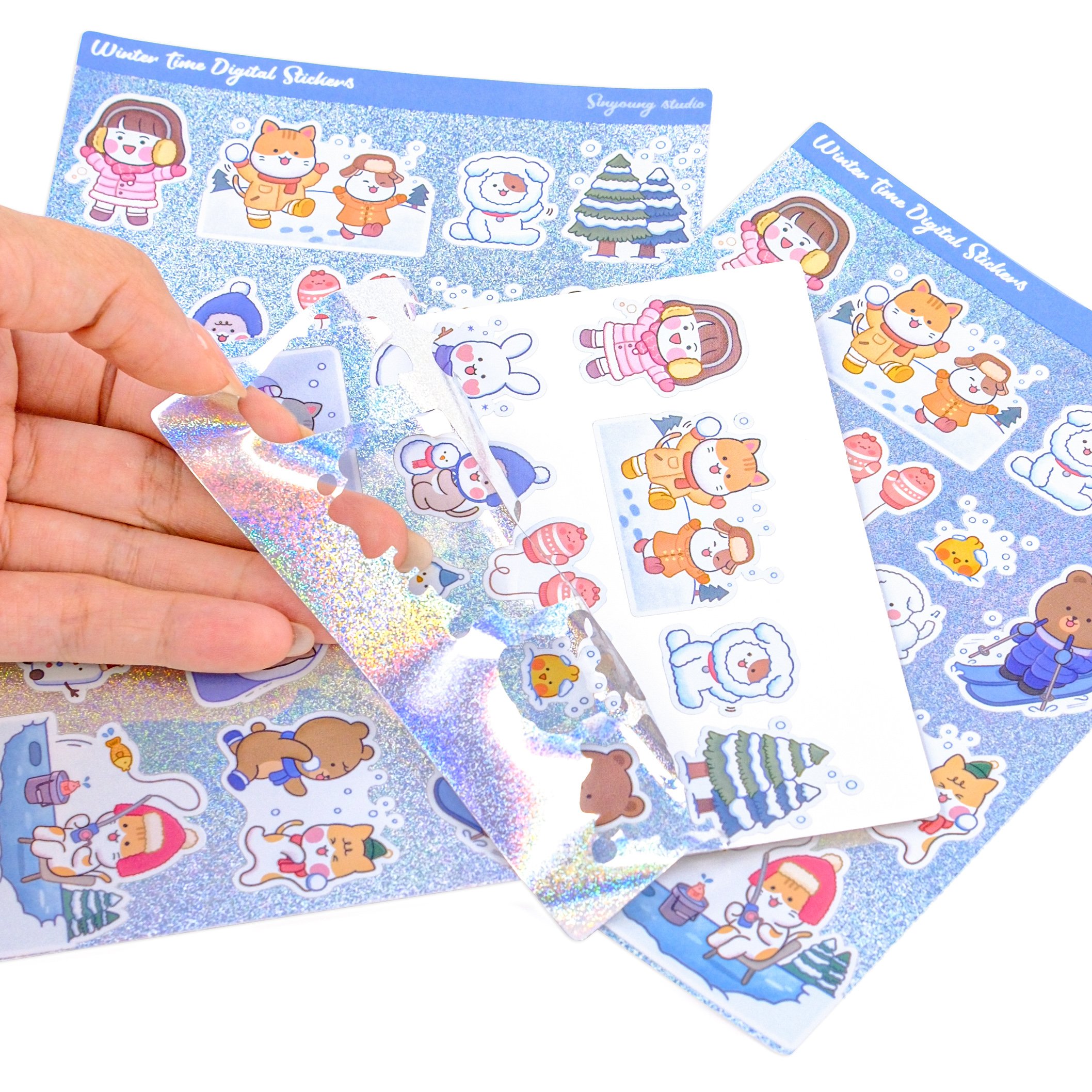 Customized Kiss Cut Stickers Waterproof Pvc Custom Die Cut Vinyl Stickers Printing Waterproof Cute Logo Design Cartoon Stickers