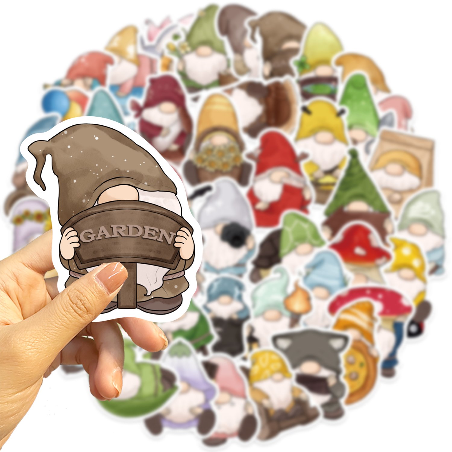 50pcs Cartoon Dwarf Christmas Graffiti Stickers Laptop Phone Case Luggage Diary Decoration Waterproof Toy Gift Decal Wholesale
