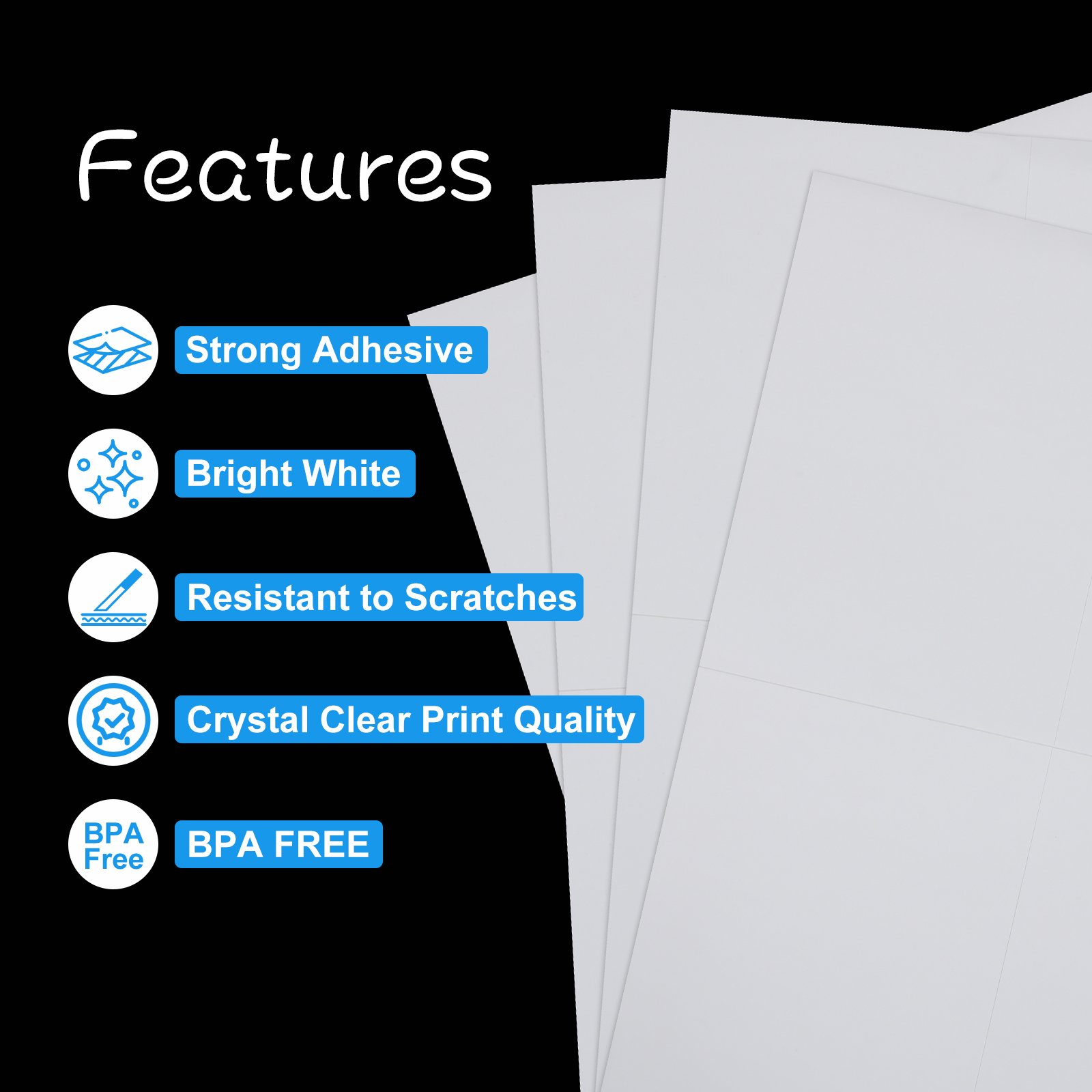 Custom Printing Waterproof Label Laptop Cartoon Vinyl A4 Sheets Cut Paper Sticker Labels Cartoon Stickers Sheet