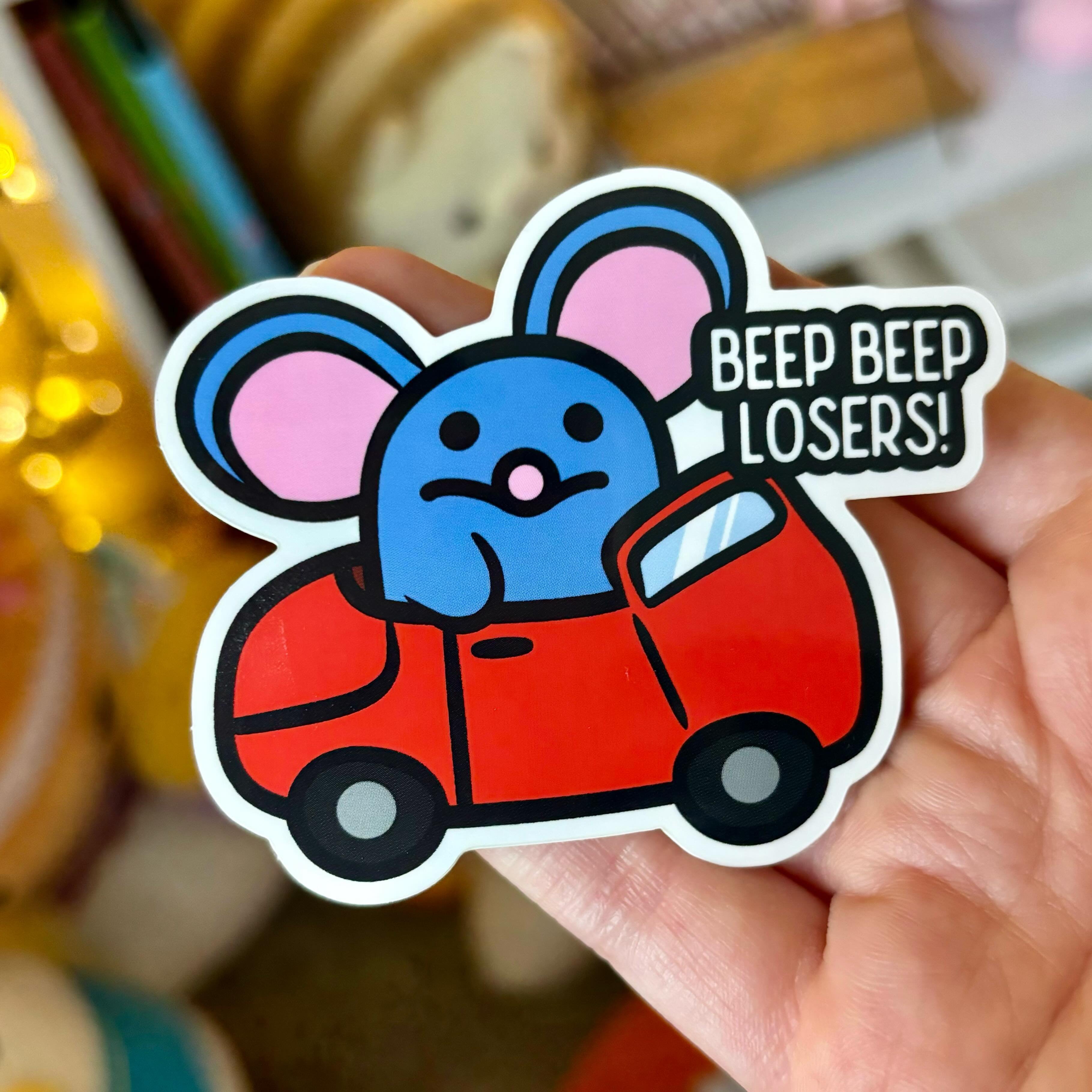 Custom cartoon stickers vinyl Paper round 1 inch 1.5 inch Thank you sticker for small business