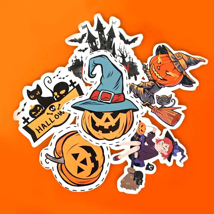 Custom cartoon waterproof label stickers Custom die-cut self-adhesive label stickers