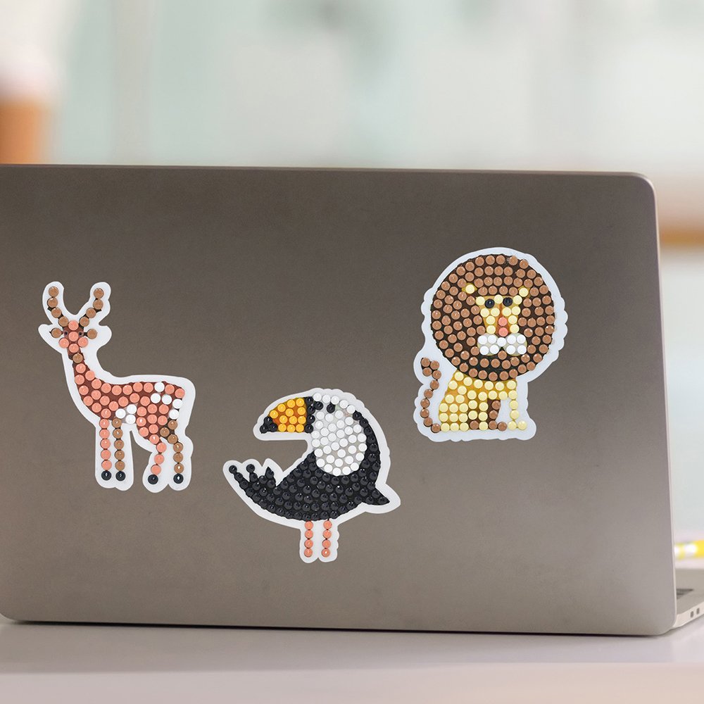Hot Sell Kids Diamond Painting Stickers Kit DIY Arts Elephant Tortoise Lion Giraffe Diamond Painting