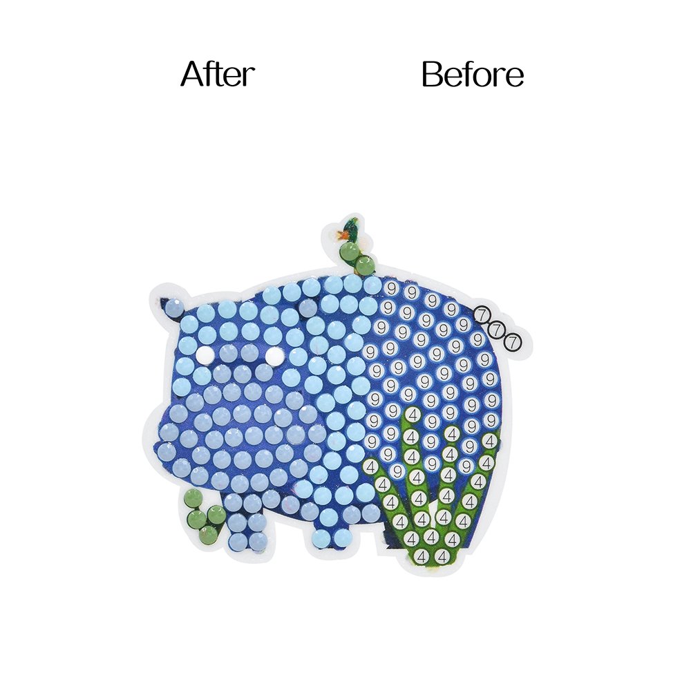 Hot Sell Kids Diamond Painting Stickers Kit DIY Arts Elephant Tortoise Lion Giraffe Diamond Painting