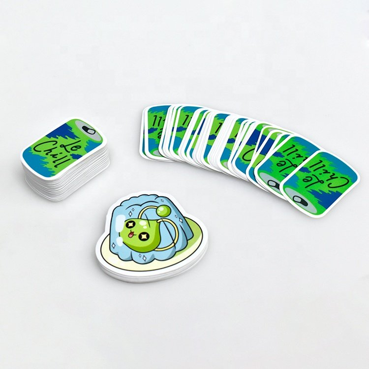 Custom maker design printing cartoon self adhesive pvc waterproof die cut vinyl stickers