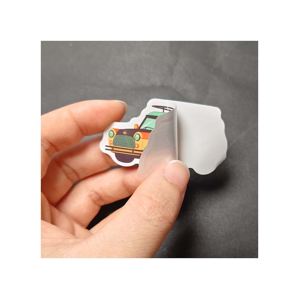 Personalized Cartoon Car Decals Waterproof Vinyl Transport Adhesive Stickers for Stationery Decoration Custom Sticker Usage