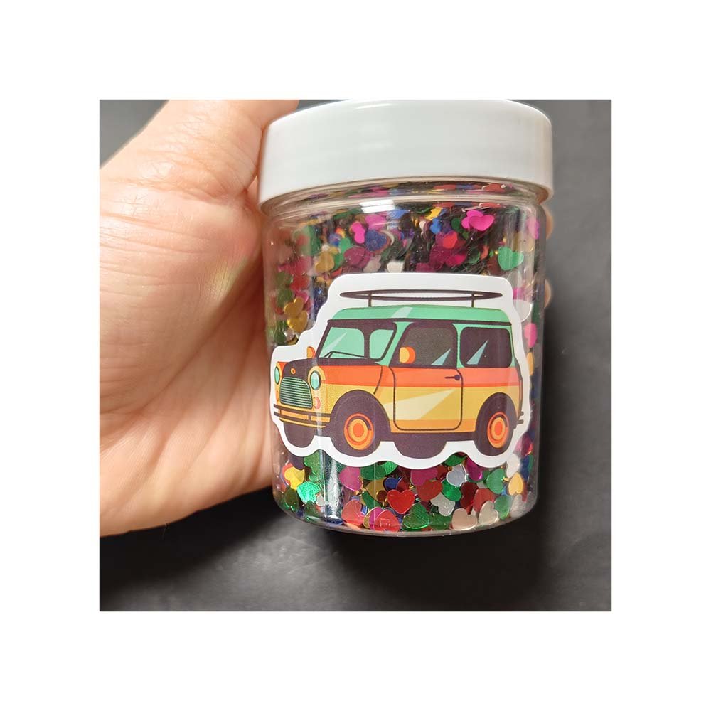 Personalized Cartoon Car Decals Waterproof Vinyl Transport Adhesive Stickers for Stationery Decoration Custom Sticker Usage