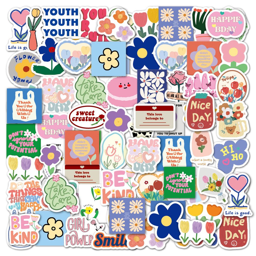 Custom Design Logo Print Self Adhesive Waterproof PVC Vinyl Cartoon Anime glitter Die Cut Sticker