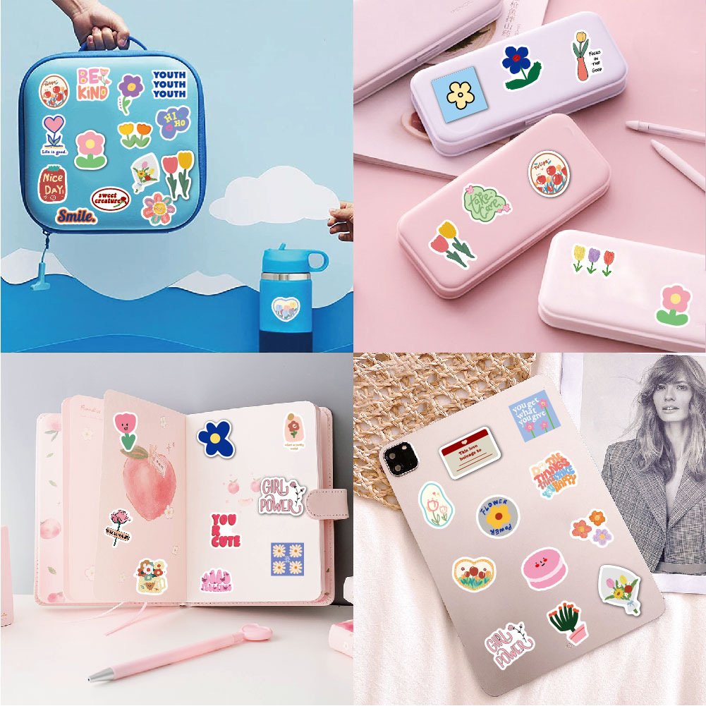 Custom Design Logo Print Self Adhesive Waterproof PVC Vinyl Cartoon Anime glitter Die Cut Sticker