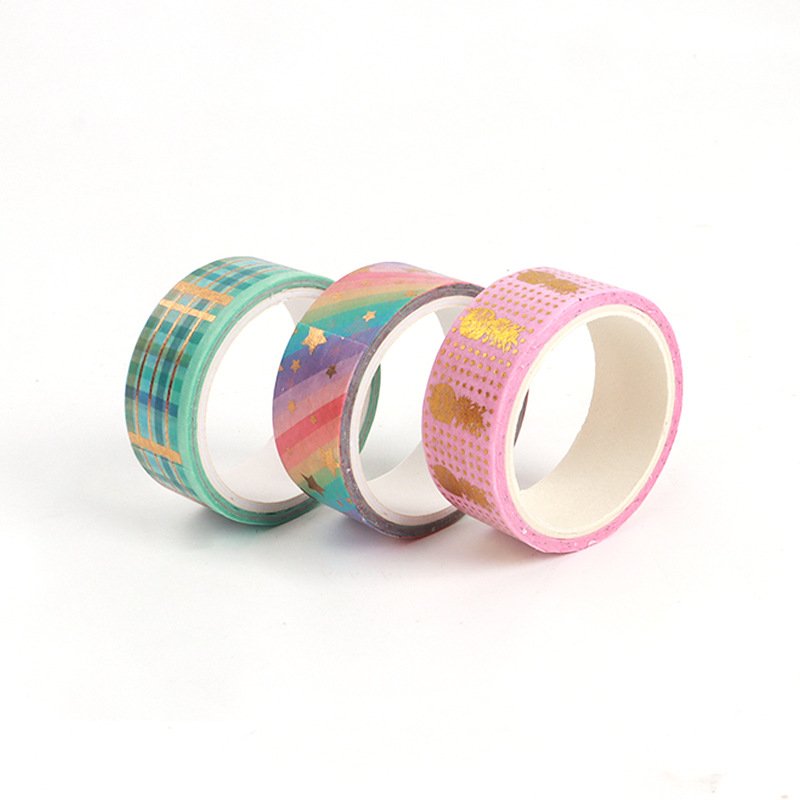 Paper tape set gift boxed children diy handbook tape new whole roll of decorative cute cartoon paper tape