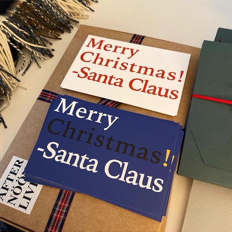 2024 New Cartoon Pop Up Christmas Greeting Cards Christmas Eve Wishes Gift Cards Luxury Christmas Cards Handmade