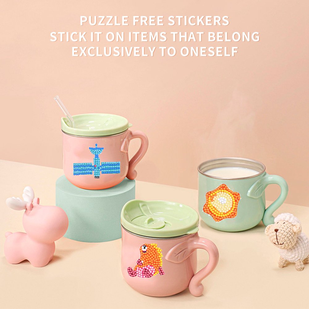 2024 New Children's Diamond Painting Set DIY Stickers Diamond Painting Character Gemstone Painting Set