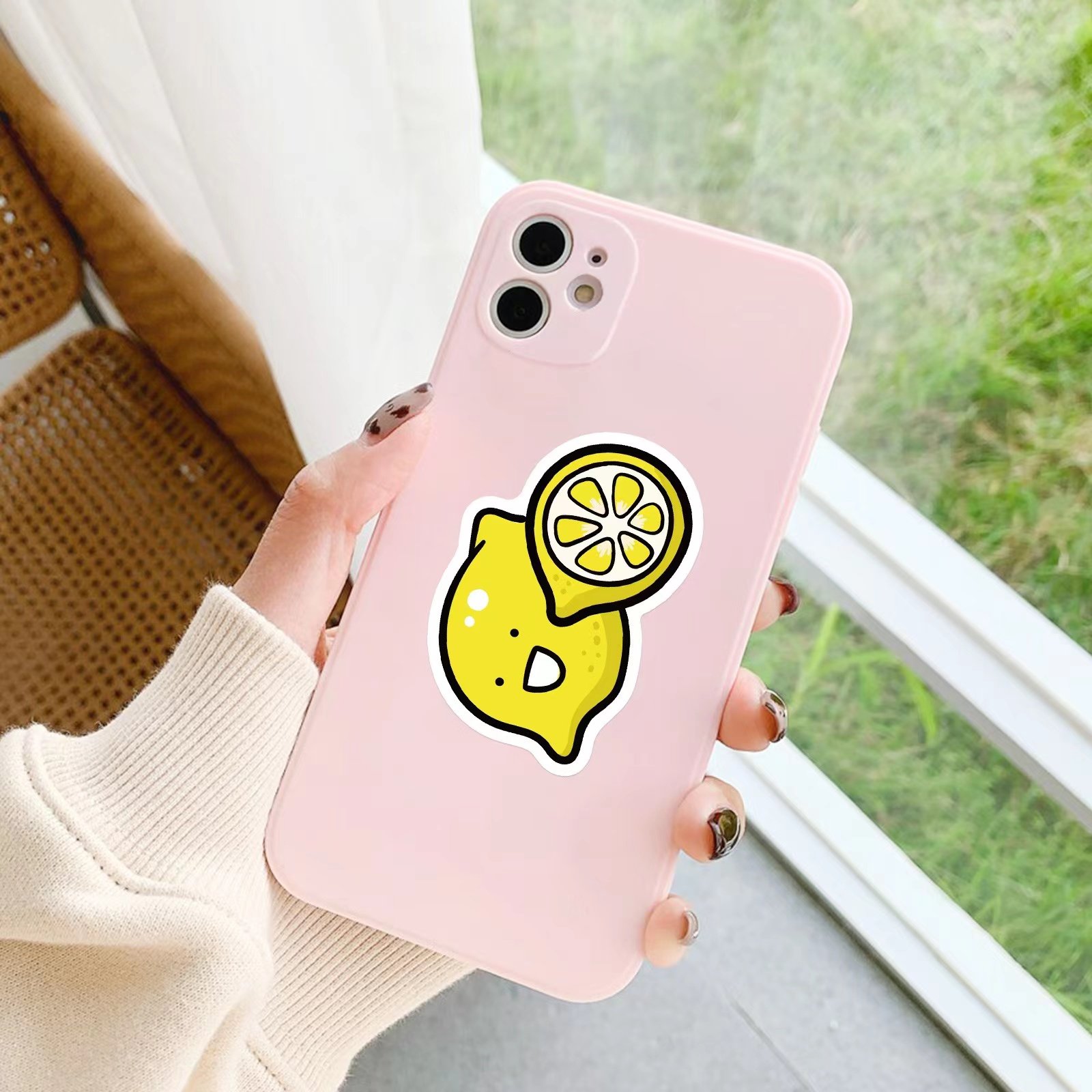 e-50pcs fruit and vegetable Fruit and vegetable plant graffiti stickers packs Skateboards car phone bottle cup