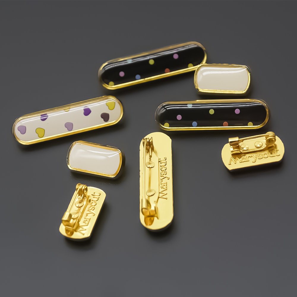 High quality customized zinc alloy hard soft enamel epoxy resin metal sticker badge