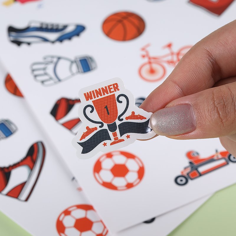 High Quality Printing Custom A4 A5 Label Cute Cartoon Waterproof PVC Kiss Cut Sticker Sheet