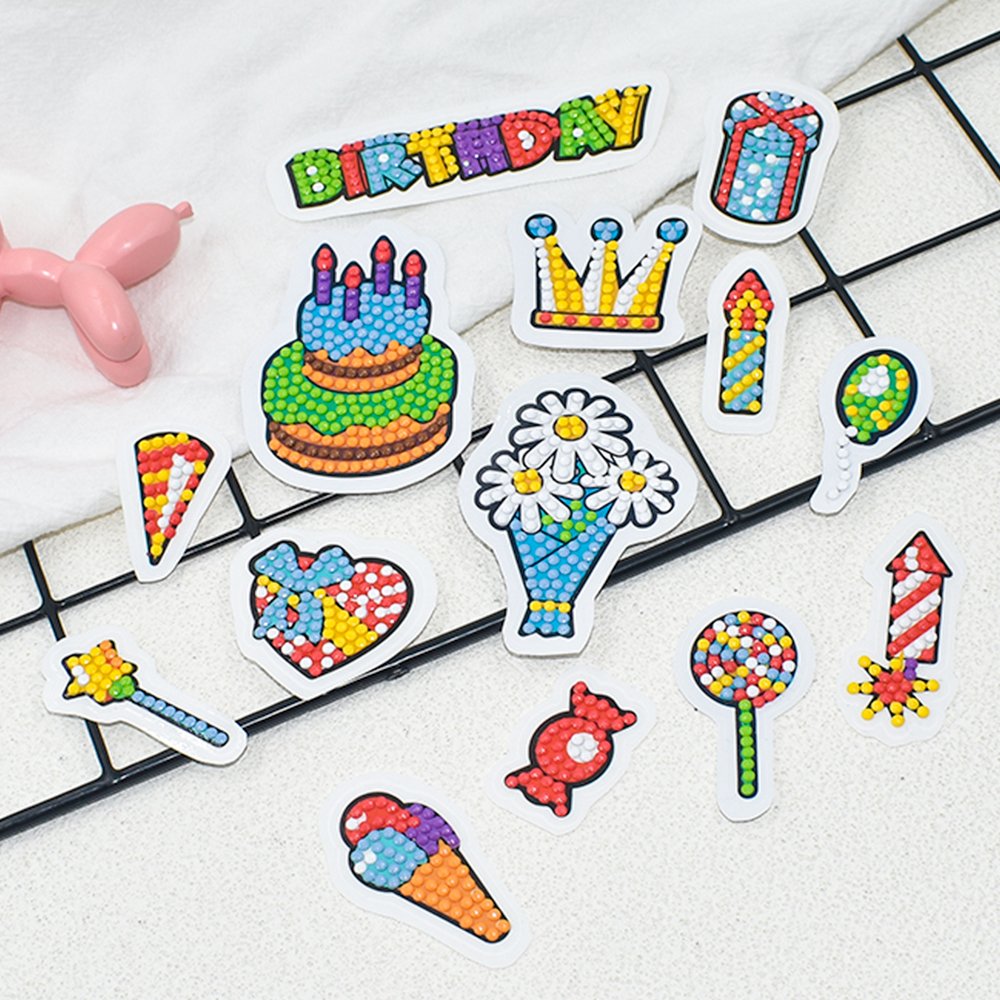 New Arrival Creative Diamond Painting Stickers Customized DIY Diamond Cartoon Sticker