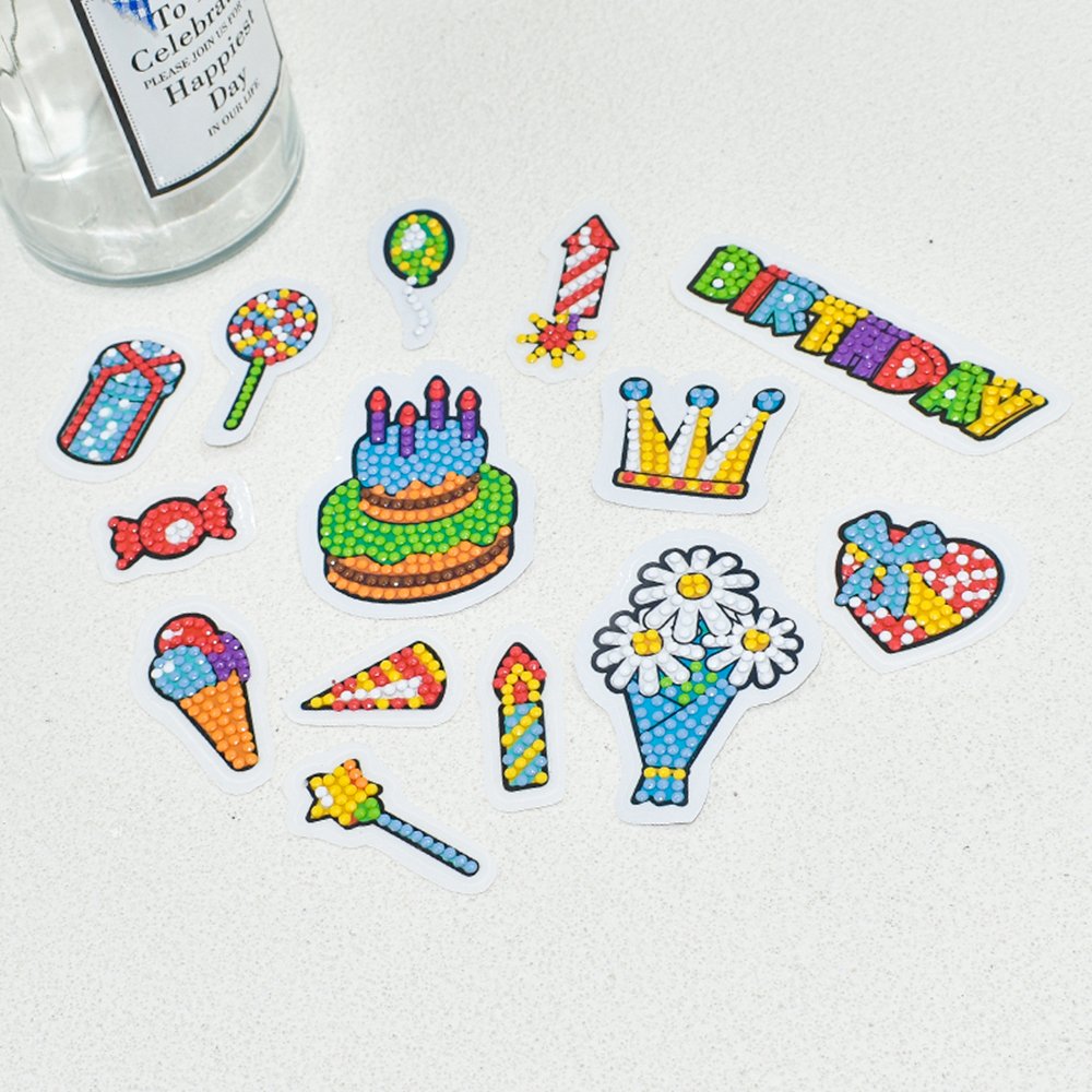 New Arrival Creative Diamond Painting Stickers Customized DIY Diamond Cartoon Sticker